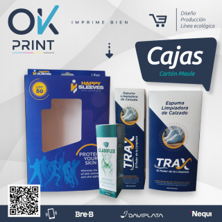 Empaques, cajas publicitarias