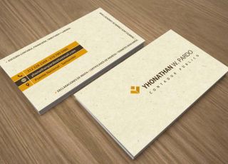 Tarjetas en papel ecológico