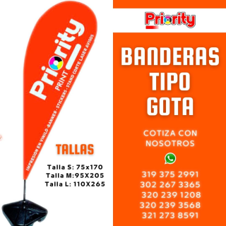 Banderas tipo Gota