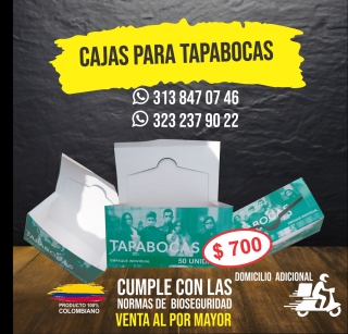 Caja para tapabocas