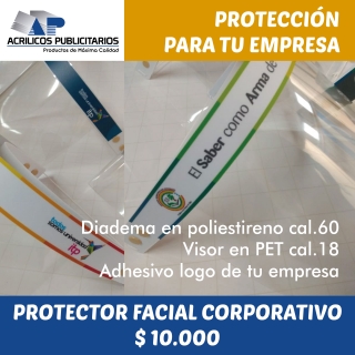 Protector facial corporativo